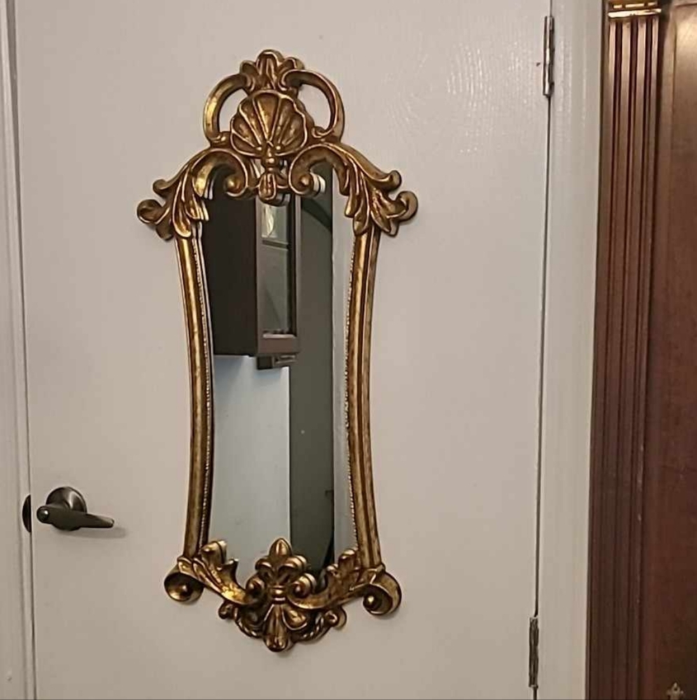 Italian Rococo Baroque Gold Wall Mirror